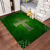 Celtic cross spiritual design green carpet Yoga living room room decor children's crawling mat doormat area rug games mat