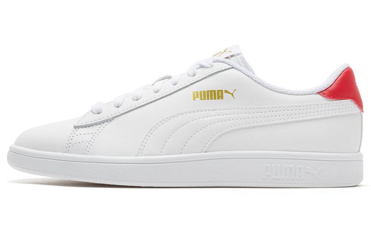 Puma Smash V2 White High Risk Red 35.5
