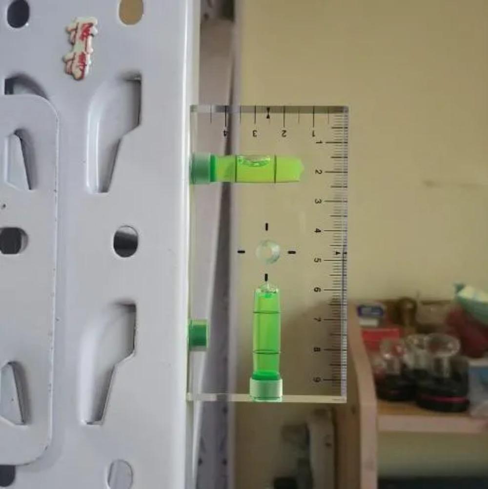 Hochpräziser transparenter magnetischer Libellenblasen-Mini-Wasserwaage MAS in zwei Richtungen