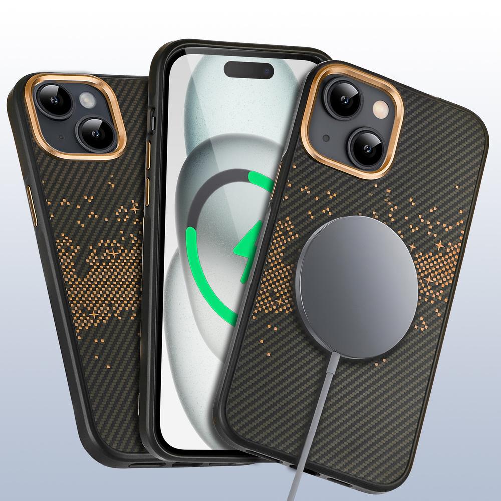 iPhone 15 Case, Milky Way, Gold