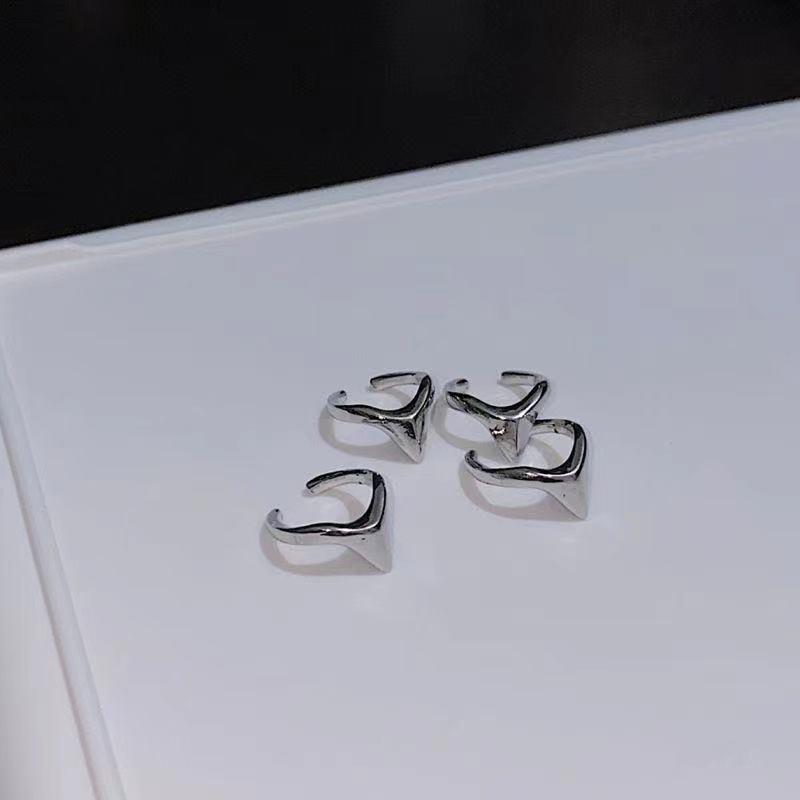 4 pièces Bague Métallique à Queue Affûtée Personnalité Simple Cool Ouverture Bague Mode pour Hommes Femmes Bijoux de Fête