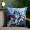 Y-Yona Of The DawnS Pillow Case Home Dorm Chair Back Short Plush Double-sided Printing Office Nap Time Cushion Cover