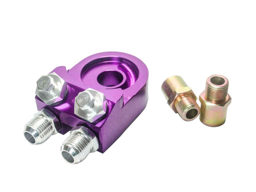 AN10 Universal Aluminum Oil Cooler Adapter for Turbo T3/T4 Engine Plate
