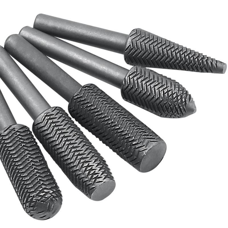 5-Piece Rotary Burr Grinding Set for Soft Metal Polishing