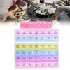 3pcs Plastic Watch Parts Storage Box Organizer Watchmaker Repairing Tools Storage Tray (2 Color 7 Grids 2 Color 14