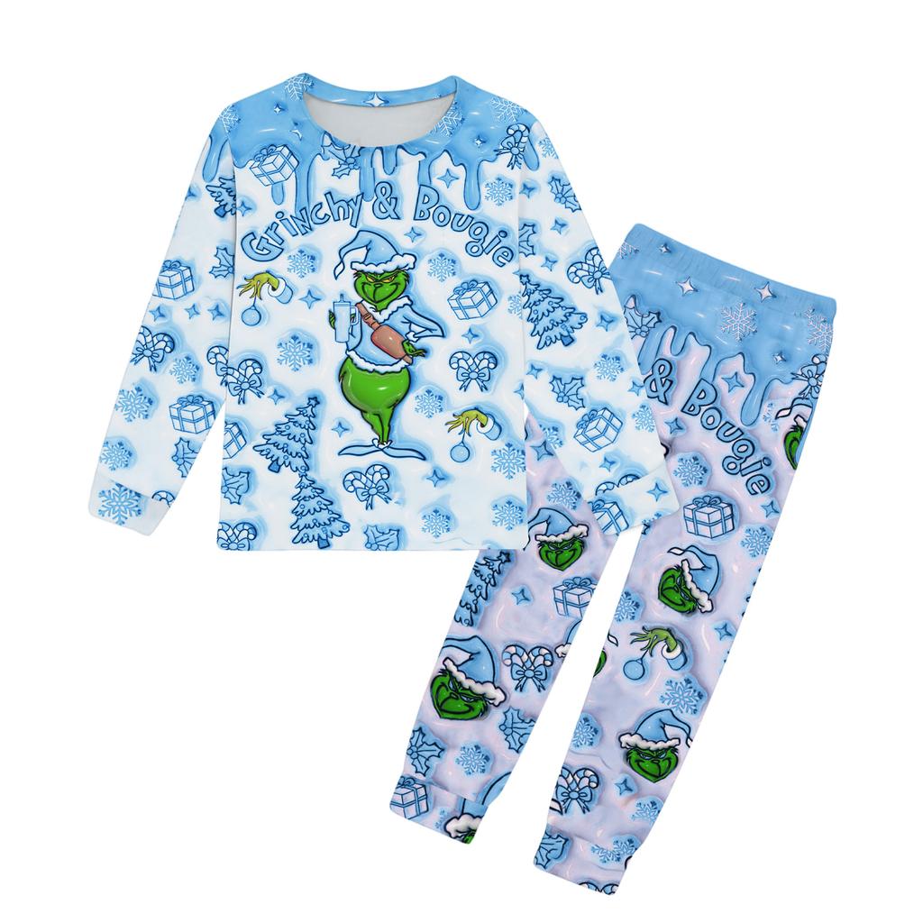 Girls Pants Set Kids Tee Shirt 2PCS Long Sleeve Cartoon Clothing Outfit