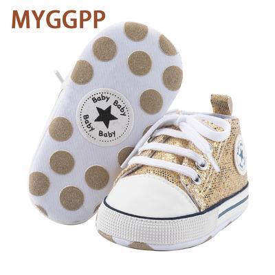 Baby Shoes New Sequin Canvas Shoes Baby Soft Soled Toddler Shoes Baby Shoes