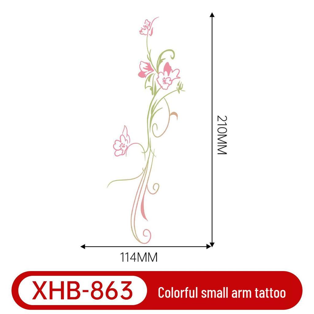 Colorful Butterfly Tattoo: Long-lasting, Waterproof, Semi-permanent Arm Art for a Fresh, Cool Look