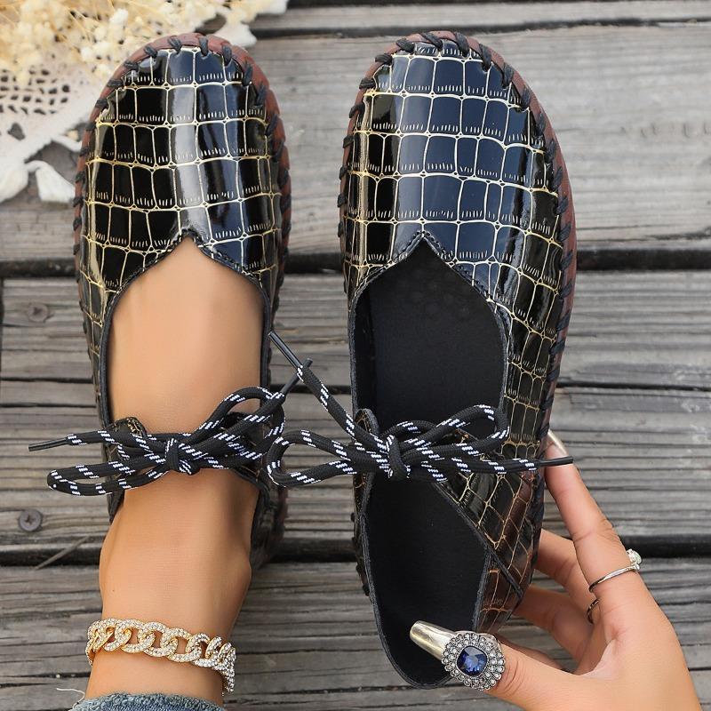 Große handgefertigte weiche Sohle Casual Single Schuhe für Frauen im Außenhandel