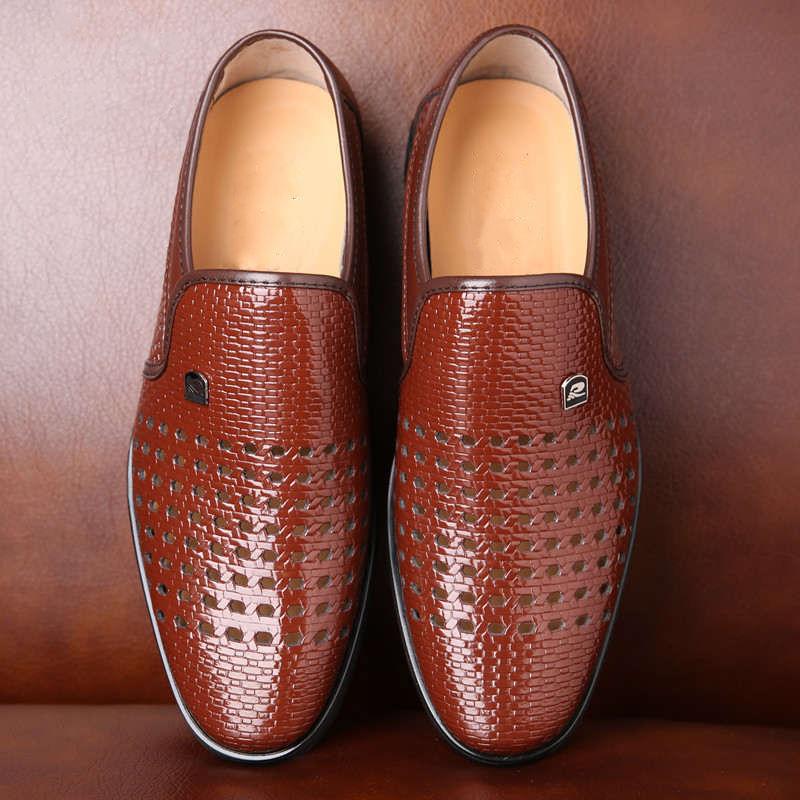 Men's shoes leather sandals summer non-slip shoes