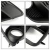 2PCS Front Fog Light Cover Bezel Grille Grill Fit Subaru WRX & STi 2015-2017