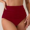 Women's High Waist Tummy Control Ruched Bikini Briefs