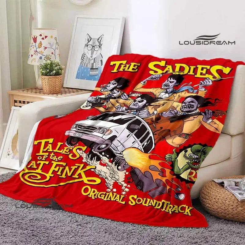 Tales of the Rat Fink Anime Blanket Picnic Blanket Flannel Soft and Comfortable Home Travel Blanket Bed Blanket Birthday Gift