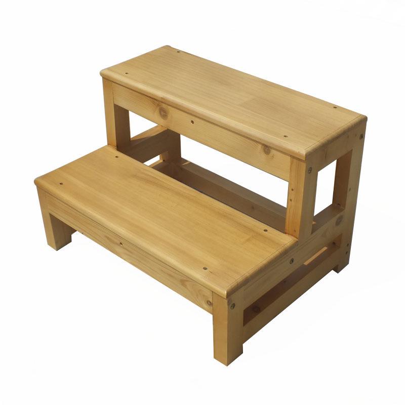 Compact Folding Solid Wood Step Stool & Ladder for Home Use