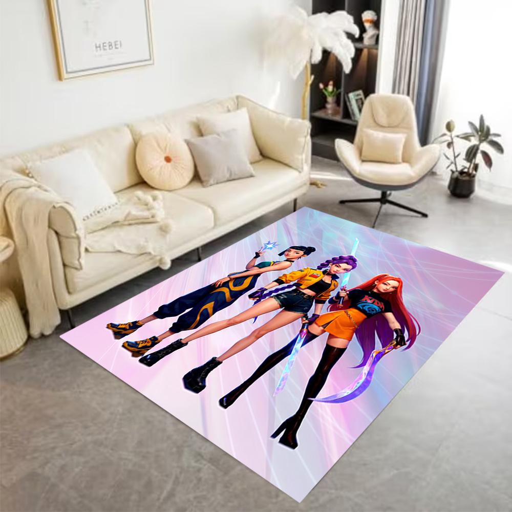 Future Fashion Warriors Area Rug Suitable for Bedrooms Foyer Dining Room Decorate Room Anti-slip Rug Decorate Offices