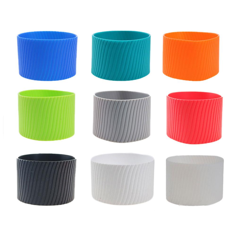 Silicone world Silicone Cup Sleeve Heat Insulation Coffee Cup Cover Ceramic Cup Cover Non-slip Bottle Sleeves Colored Mug Sleeve