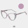 New Big Frame Blue Light Blocking Cat Eye Reading Glasses Ultralight TR90 Presbyopia Eyewear Luxury Eyeglass Frames Plus +2 +3
