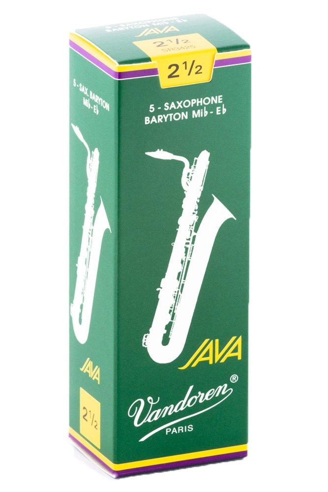 Vandoren Java Baritone Saxophone Reeds, Hardness: 2-12 (Pack of 5)