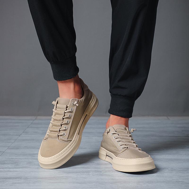 Fashion New Men's Shoes Fashion Breathable Flat for Man Outdoor Sneakers Korean Version Trend Board Lace-Up Mens tenis Shoe SS24823