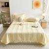Washed yarn summer quilt four piece air conditioner  bed cover  blogger same style summer cool  summer thin
