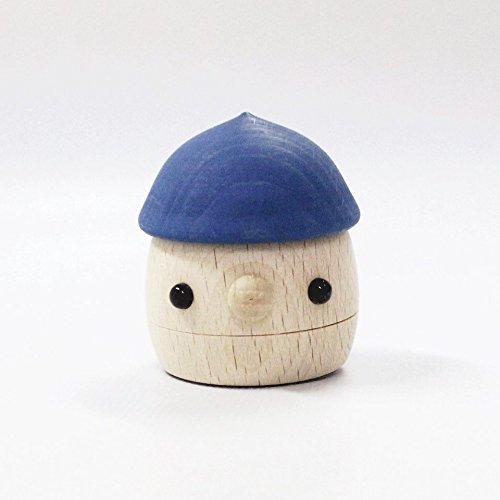 Toy Komama Donguri no Saka Set Roll Acorn Mushroom Acorn Sakadai Made in Japan (Large) (Acorn 2, 1, 1) [Wooden Toy] /