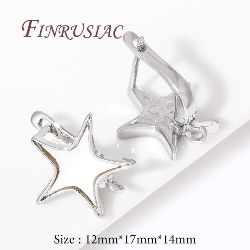 Fasteners For Earrings 18K Gold Plated Brass Earring Hooks Earwires French Crystal Earring Fixtures,DIY Jewelry Making Supplies