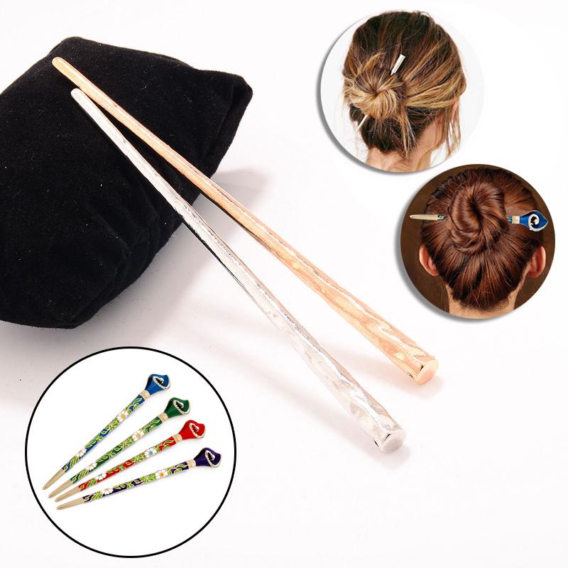 Women Vintage Wooden Hair Stick Chopsticks Hairpin Pin Handmade