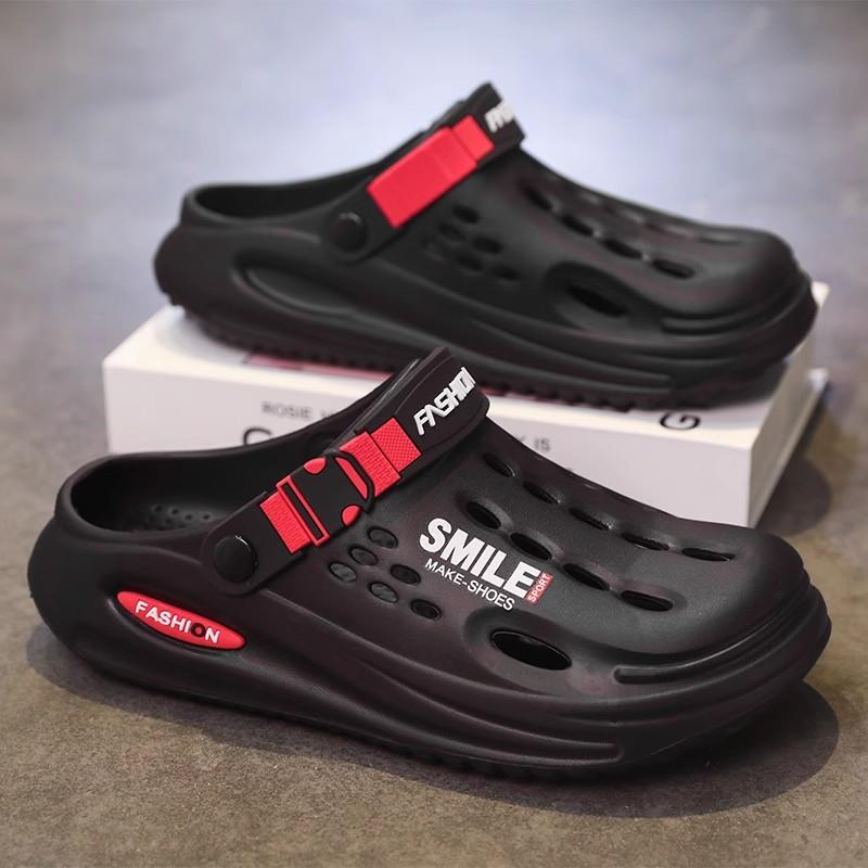 Sommer Herren Sandalen Draußen Strandschuhe EVA Herren Hausschuhe mit Fußgewölbestütze Wasserdichte Gartenschuhe für Männer Clogs