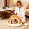 Pet Cat House Washable Warm Plush Indoor Cat Cave For Winter For Napping Resting Playing Small Medium Large Breeds Living Room
