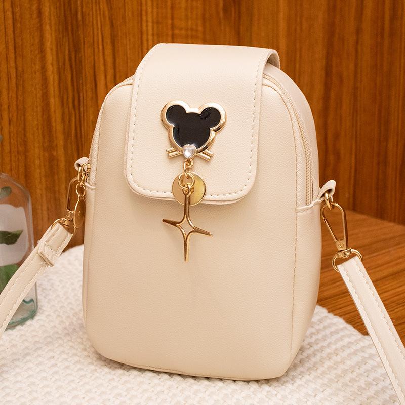 Ladies Bag New Cute Girl Mobile Phone Bag Fresh and Sweet Beautiful Woman Shoulder Messenger Bag