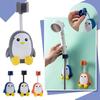 Pinguin-Duschhalterung, Cartoon-Freistanzen, universelle Anpassung, Badezimmer-Dusche, Freistanzen, fester Duschdüsenaufhänger