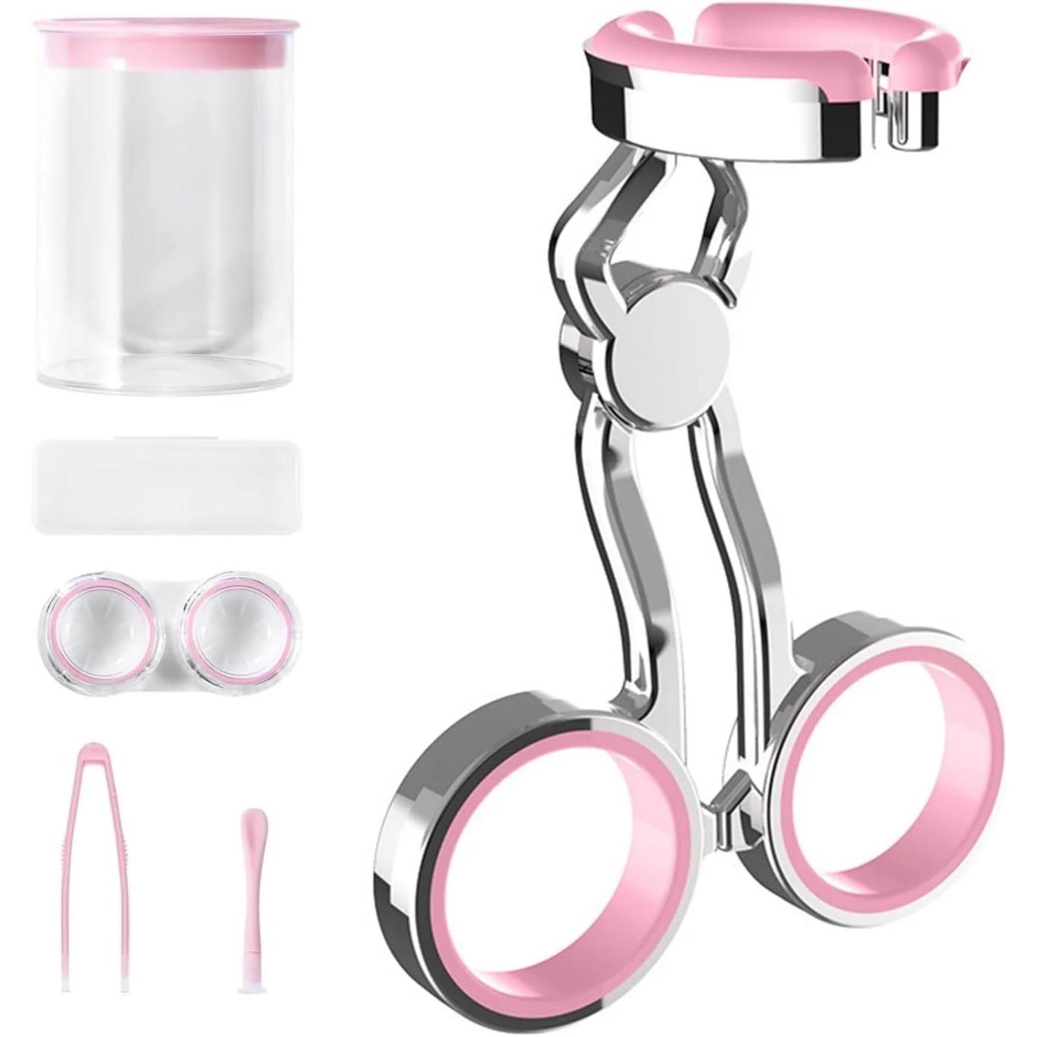 

Средства для ношения цветных контактных линз, растягиватель век для контактных линз, пинцет для удаления контактных линз с глаз, инструмент для ношения век для контактных линз для новых пользователей розовый