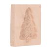 Natural Beech Wood Wooden Cookie Mold Deer Santa Claus Christmas Tree Reindeer Cookie Cutter Easy Release Carved Pattern