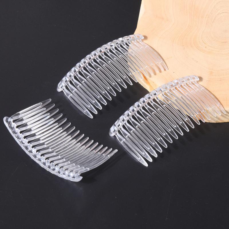 16-Tooth PS Material Transparent Comb Plastic Insert Comb Hair Styling Tool Korean Fashion Hair Comb DIY Super Tool