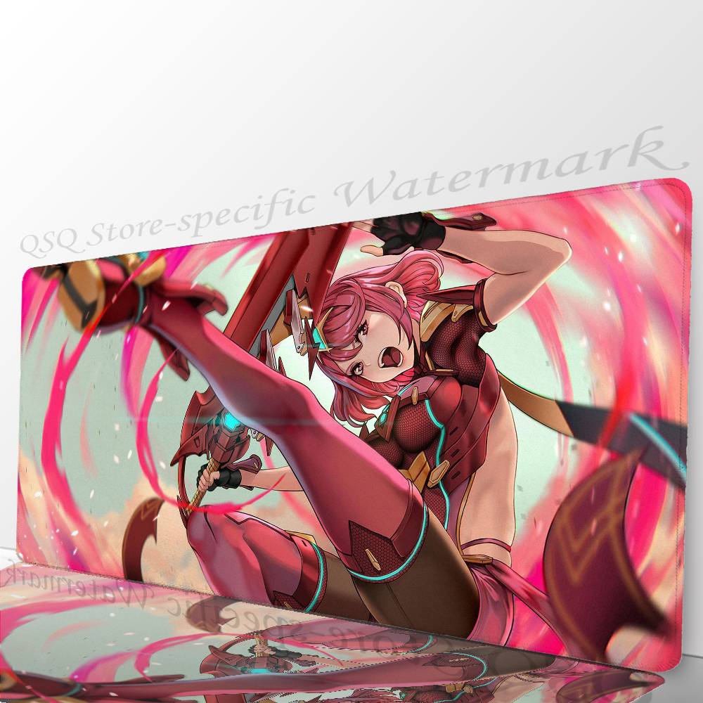

Pyra Animated Game X-Xenoblade Chronicles X Mousepad Mouse Mat Desk Mat With Pad Gaming Accessories Prime Gaming XXL Keyboard LockEdge700x300x2mm