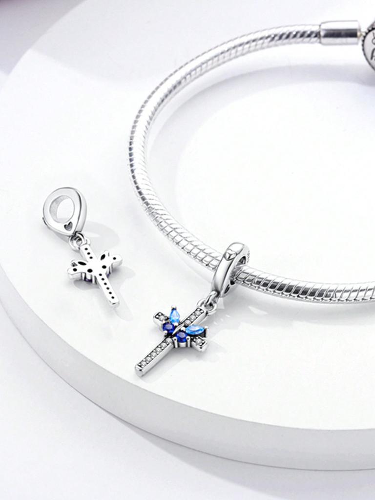 Copper Plated Original Charms Religious Crossbeads Fit Bracelet Women'S Jewelry Gift