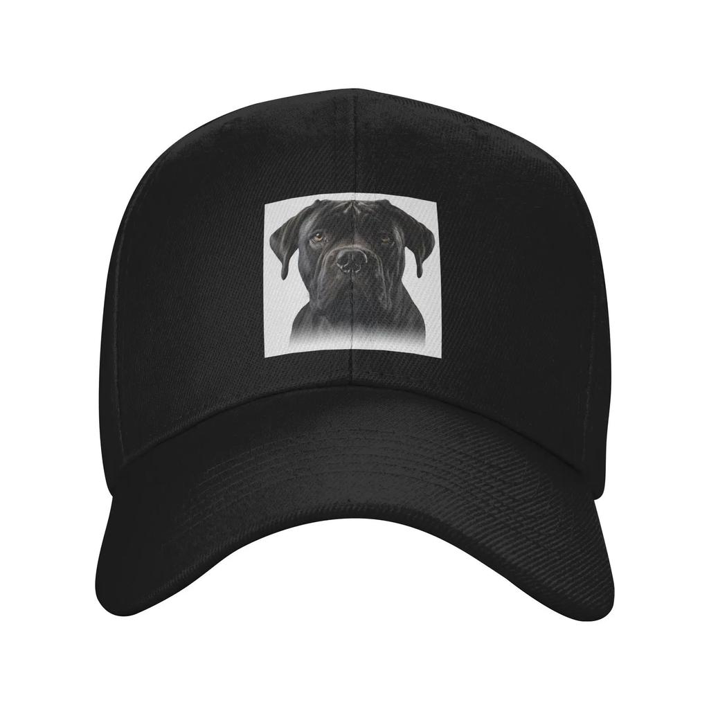 Black cane corso Italian Mastiff Baseball Caps Snapback Fashion Baseball Hats Breathable Casual Casquette Men's And Women's