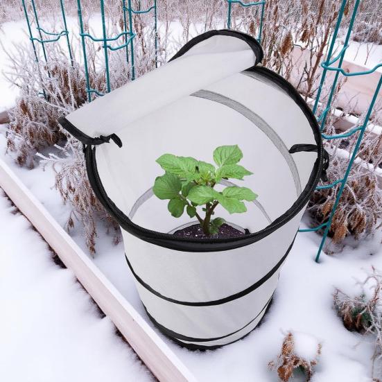 Pop-Up Winter Plant Protector Foldable Plants Freeze Protection Tent Warm Plant