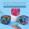 Children'S 3D Stereo Decompression Cube Silicone Sensory Toy, Baby Concentration Training Educational Building Blocks, Early Education Hands-On