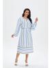 Plus Size Arabic Muslim Casual Robe - Spring/Summer Middle Eastern Dress