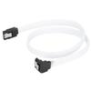 Sata Cable 3.0 SolidState Disk 8Core 7P Elbow White Data Extension Cord with Shrapnel for Speed Improving(White (elbow)