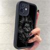 Głowa Lwa Kamień Piaskowy Schody Oko Nieba Czarny Etui Ochronne na iPhone'a 15/16/17