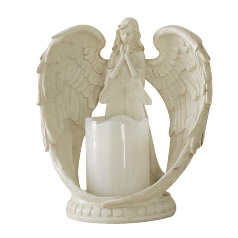 Resins Praying Angeled Scented Candlestick Ornament Prayer Angeled Aromatherapys Candlestick Wedding
