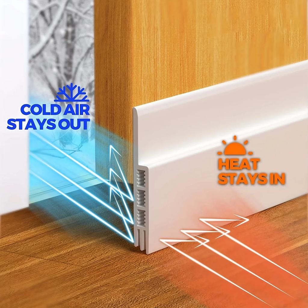 1PC Self-Adhesive Door Bottom Sealing Strip For Doors And Windows Sound Insulation Windproof Porous Sealing Strip