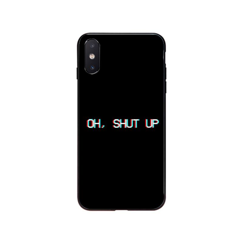 Sad Depression Black Word Heart Broken Phone Case for Iphone 14 13 12 11 Pro Max Case For iPhone XS MAX X XR SE2 8 7 Plus