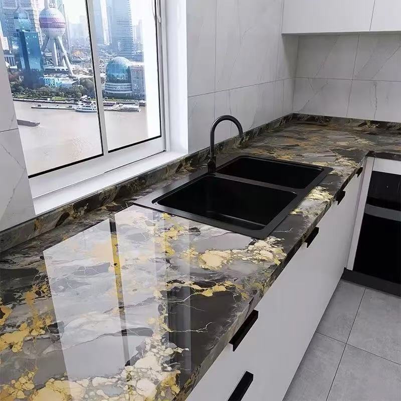 Waterproof and Oil-resistant Kitchen Sticker Countertop Table Top Stove Surface Self-adhesive Wall Paper