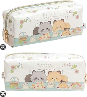 Kokoro Tvättbjörn Hokkori Hemkafé Dubbel dragkedja Pennfodral PT03301