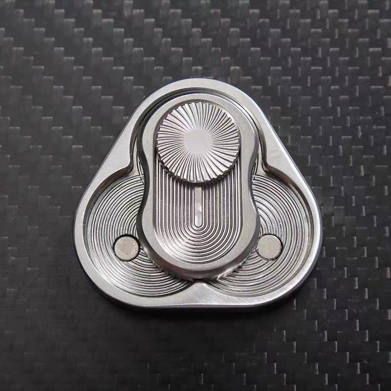 Triangle Magnetic Fidget Slider for Adults EDC Metal Fidget Toy Hand Spinner for Autism Sensory Toys Anxiety Stress Relief Toys