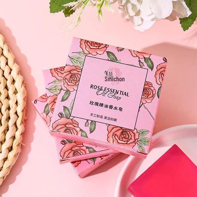 Rose Scent Handmade Soap: Essential Oil Cleansing Bar for Face and Body