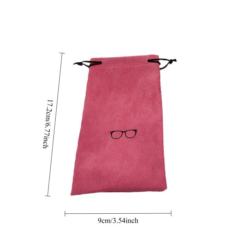1-11pc Linen Fabric Sunglasses Bag Soft Cloth Glasses Bag Drawstring Portable Eyeglasses Pocket Multi-Functional Storage Bags